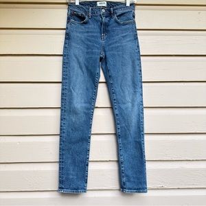 Agolde Jeans 25 Toni Mid Rise Straight Leg Lyocell Organic Cotton